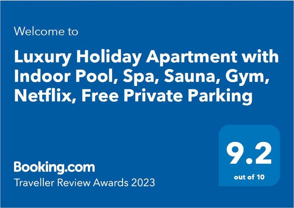 Luxury With Indoor Pool, Spa, Sauna, Gym, Netflix, Free Private Parking Appartamento